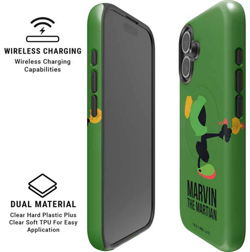 Looney Tunes Marvin the Martian Identity iPhone 16 Plus Magsafe Impact Case